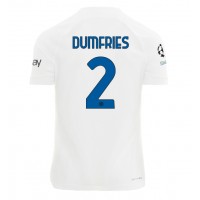 Dres Inter Milan Denzel Dumfries #2 Preč 2023-24 Krátky Rukáv